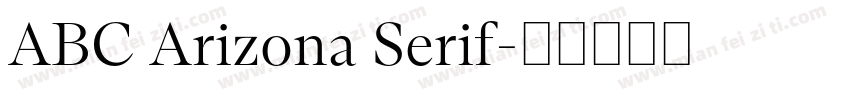 ABC Arizona Serif字体转换